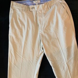 Peter Milar pleated khaki pants